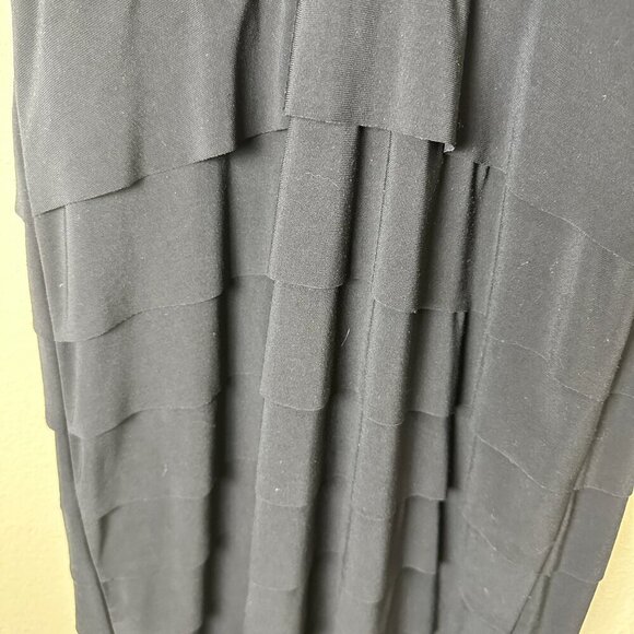 EVAN PICONE Little Black Dress V Neck Cocktail Party Size 8 - Picture 3 of 8